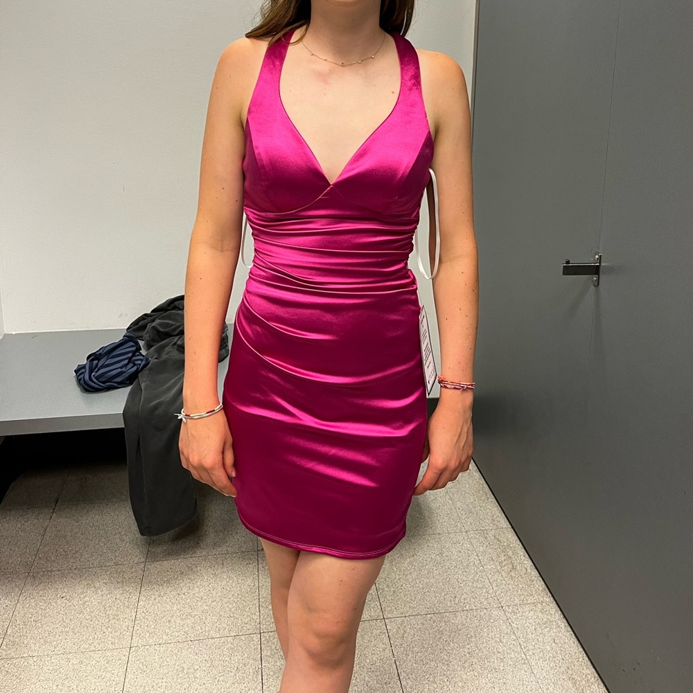 Homecoming | Party Dress | Magenta/Hot Pink | Size Small